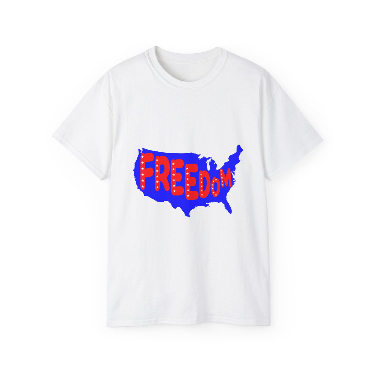Freedom USA Map T-Shirt | Patriotic Graphic Tee