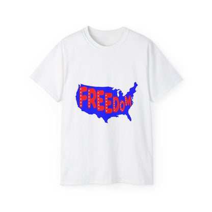 Freedom USA Map T-Shirt | Patriotic Graphic Tee