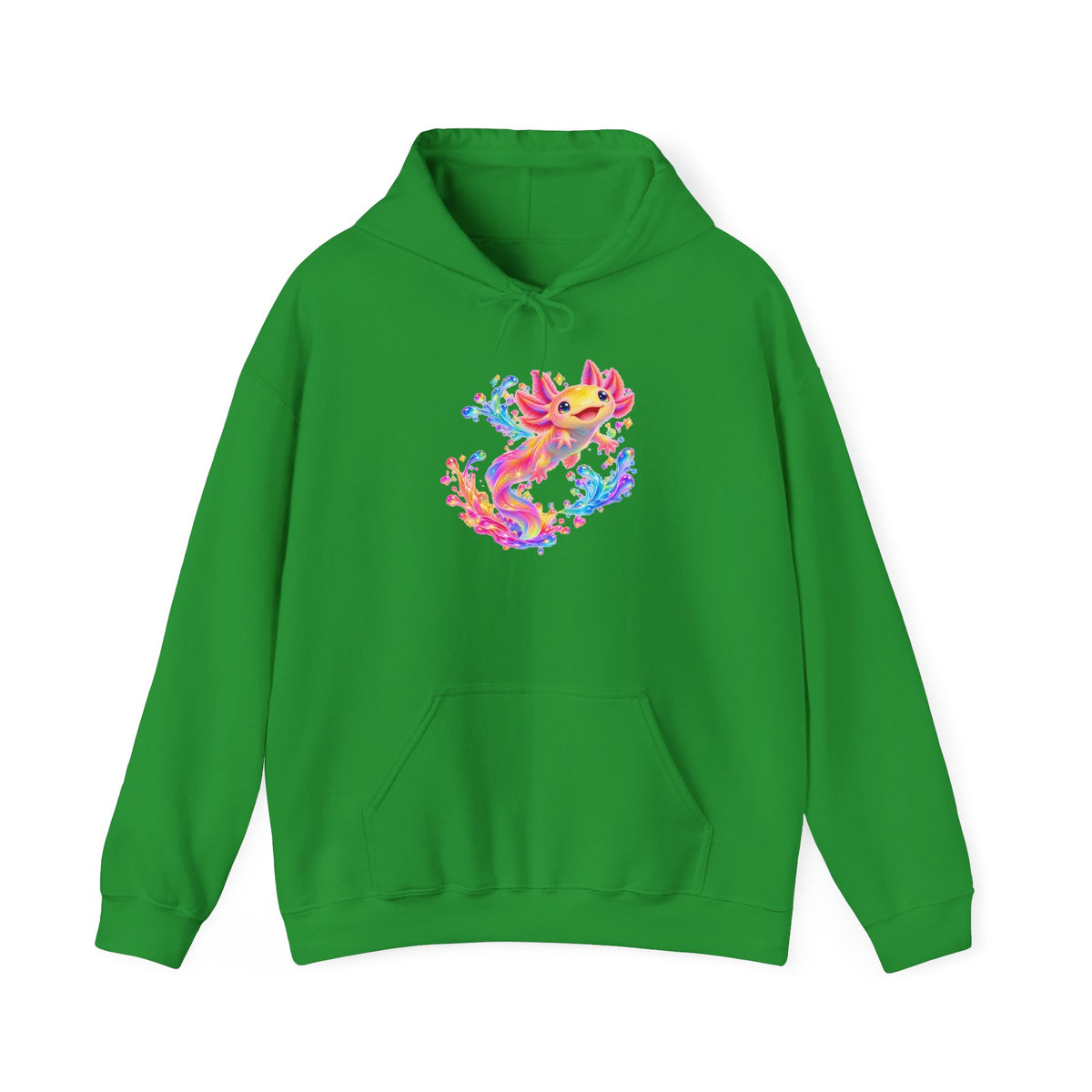 Prismatic axolotl splash leap Pullover Hoodie
