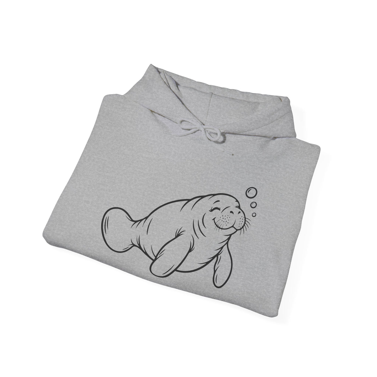 Slow Float Manatee Pullover Hoodie
