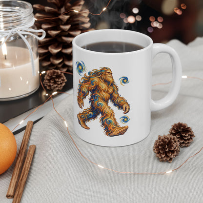 Starlit Bigfoot Wanderer Mug