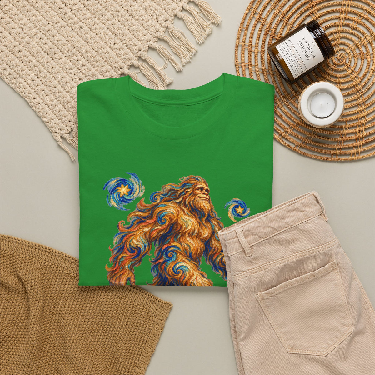 Starlit Bigfoot Wanderer T-Shirt