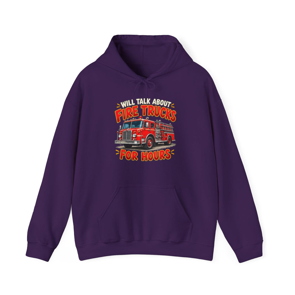 Will Talk About Fire Trucks – Gildan 18500 Hoodie | 020