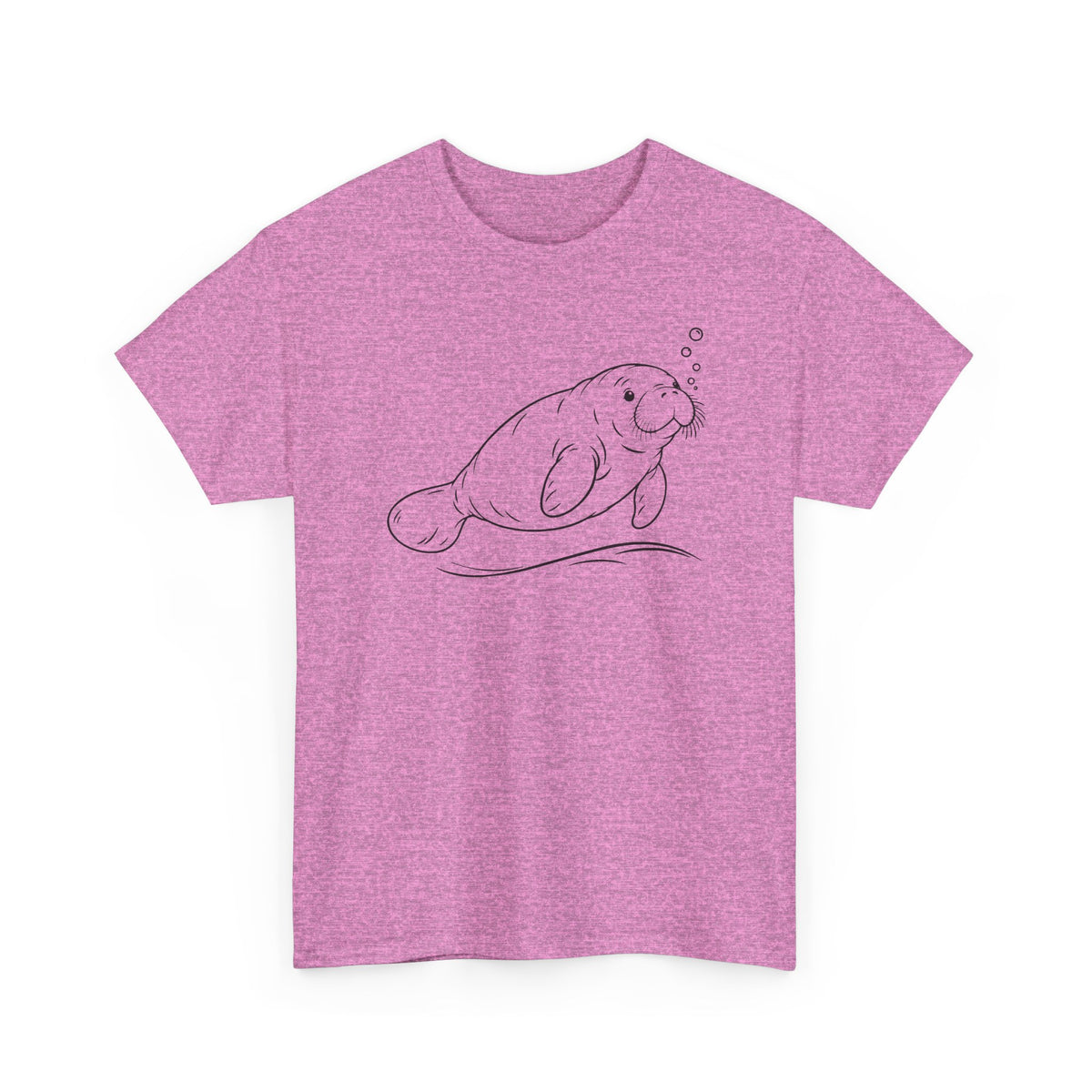 Chubby Mermaid Slow Tide Manatee T-Shirt