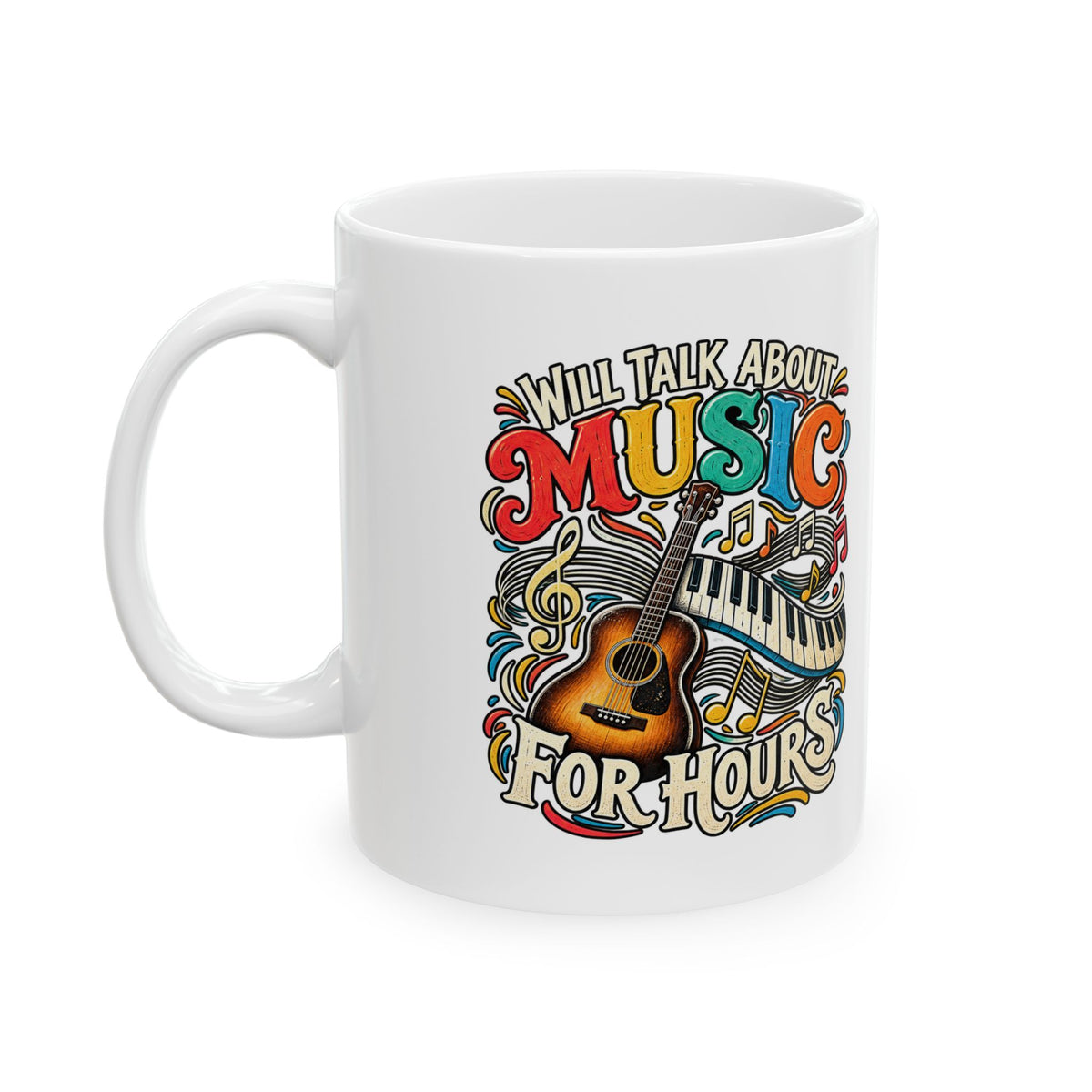 Will Talk About Music – Ceramic Mug, 11 oz | 021