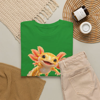 Golden Axolotl with Peach Gills T-Shirt