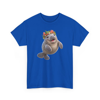 Cheerful Coral Crown Manatee T-Shirt