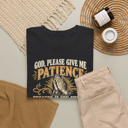 058 Patience and Bail Money — Color — Gildan 5000 T-Shirt