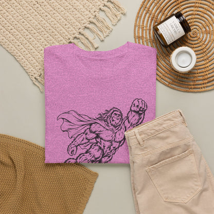 Soaring Cape-Wearing Sasquatch T-Shirt