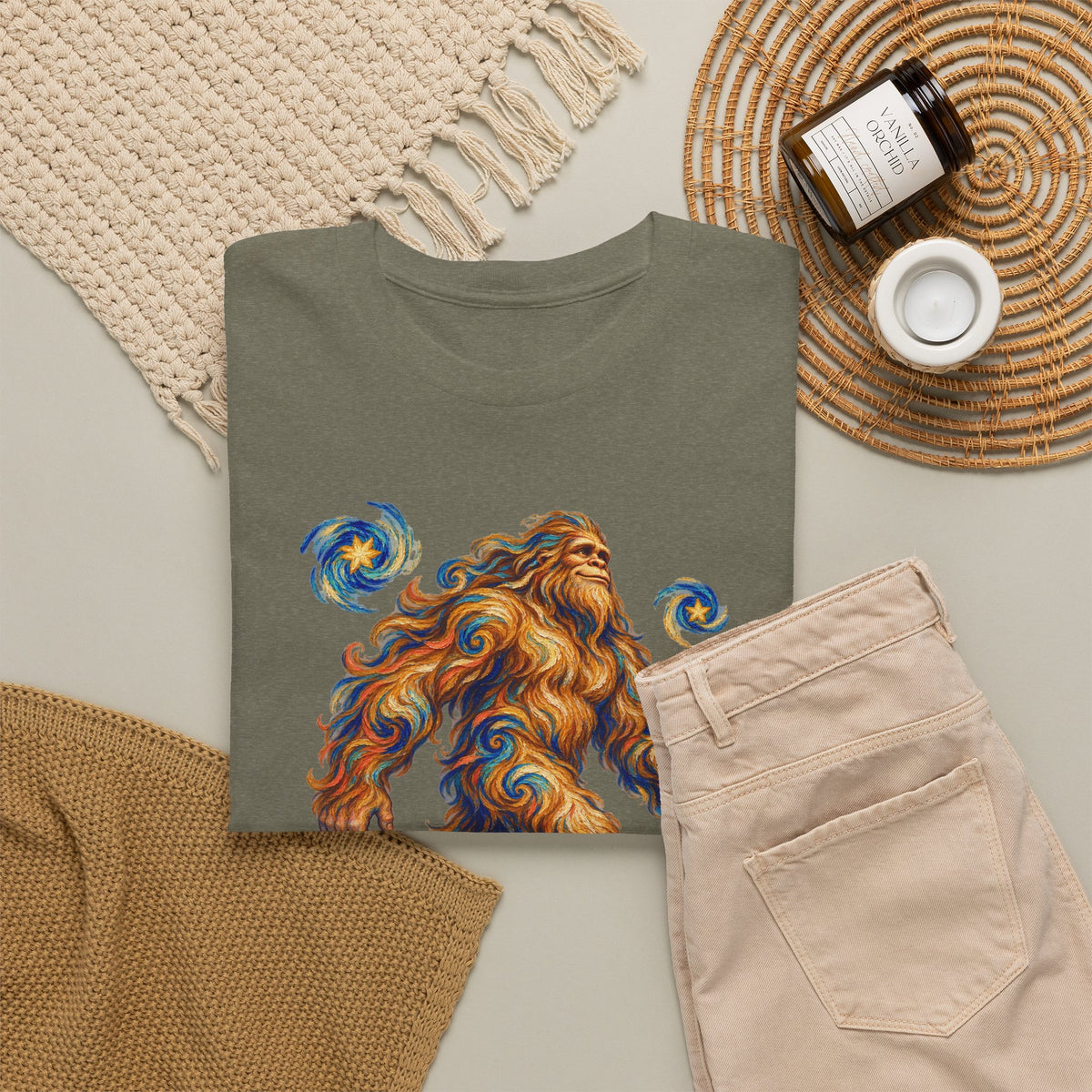 Starlit Bigfoot Wanderer T-Shirt