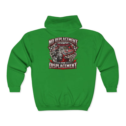 No Replacement for Displacement – Gildan 18600 Zip-Up Hoodie | 006-v2