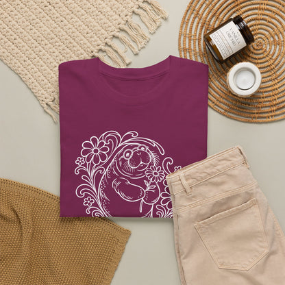 Groovy Spectacled Manatee with Daisy T-Shirt