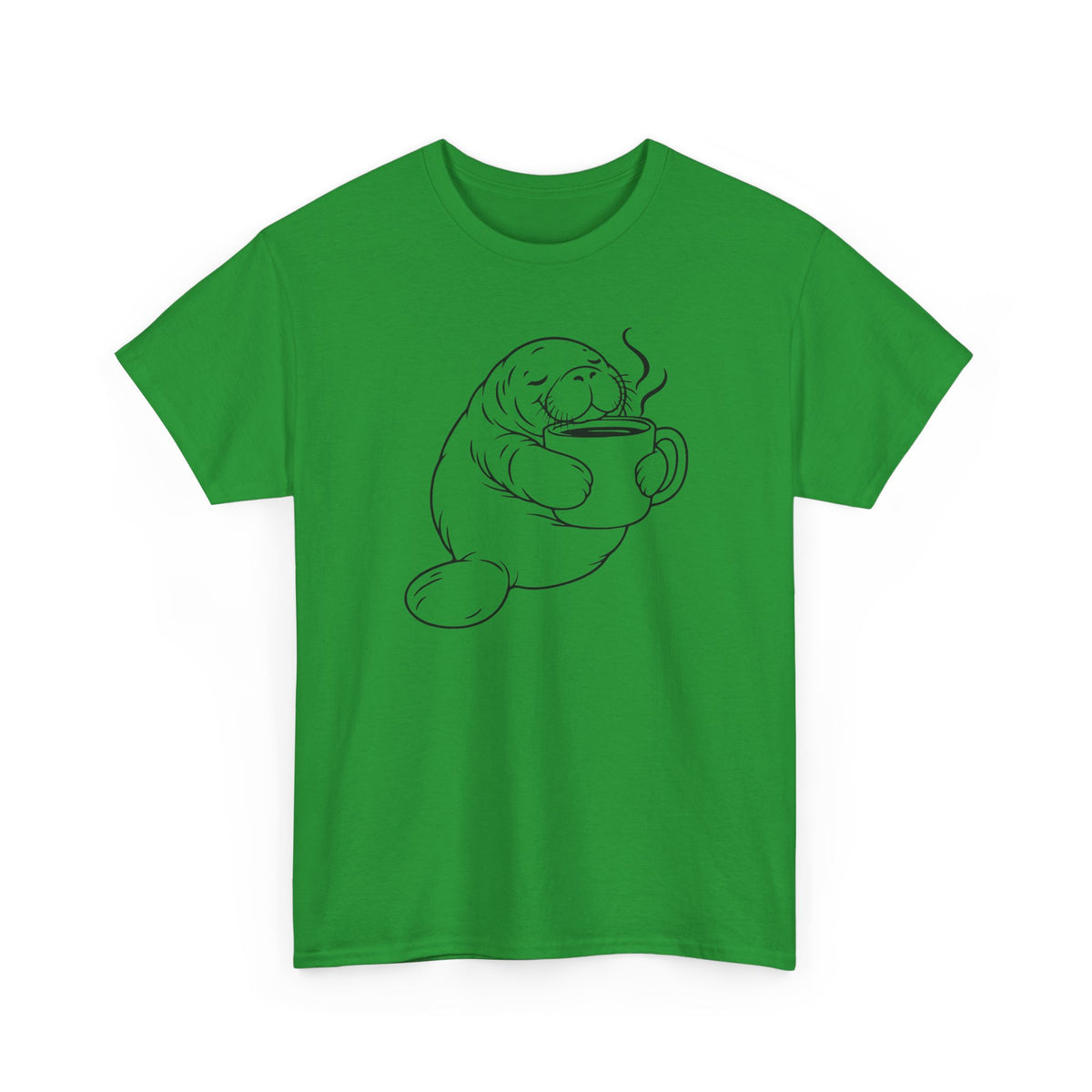 Chubby Mermaid Coffee Coast Manatee T-Shirt