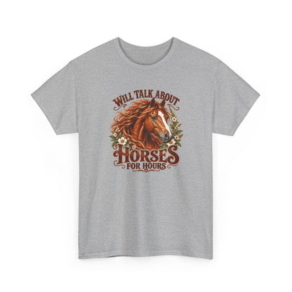Will Talk About Horses – Gildan 5000 T-Shirt | 019