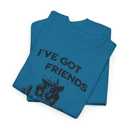 Friends in Low Places - Dachshund T-Shirt | Unisex Graphic Tee