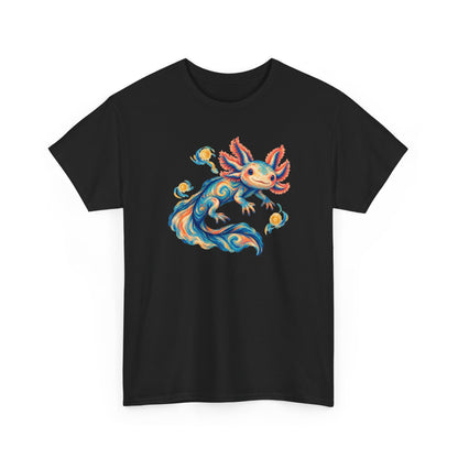 Starwater Axolotl in Turquoise and Coral T-Shirt