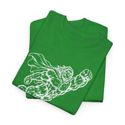 Soaring Cape-Wearing Sasquatch T-Shirt