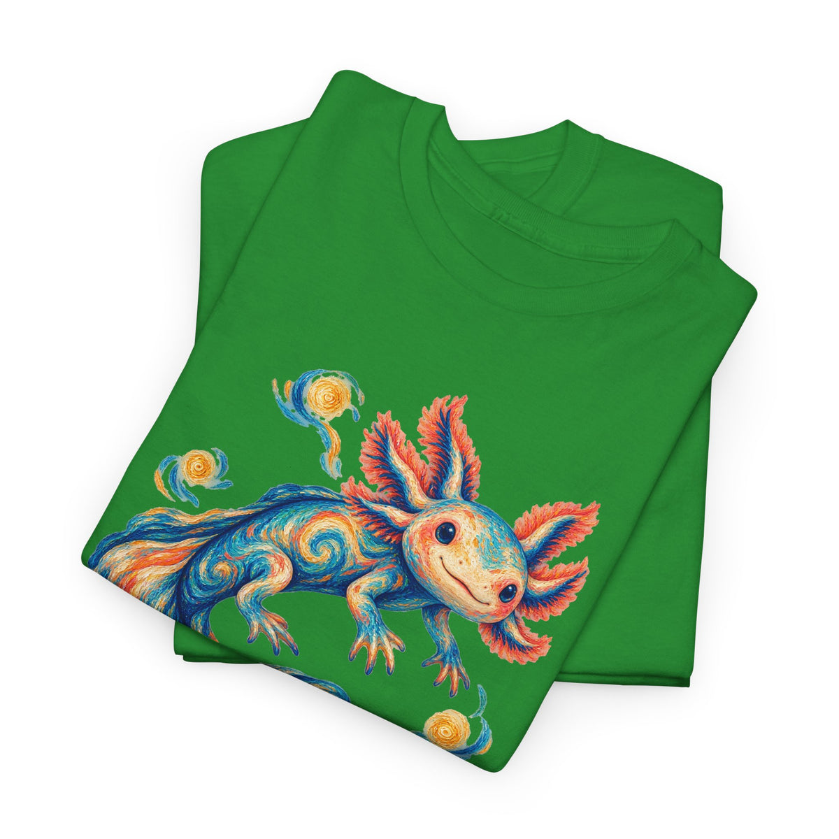 Starwater Axolotl in Turquoise and Coral T-Shirt