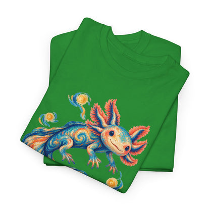 Starwater Axolotl in Turquoise and Coral T-Shirt
