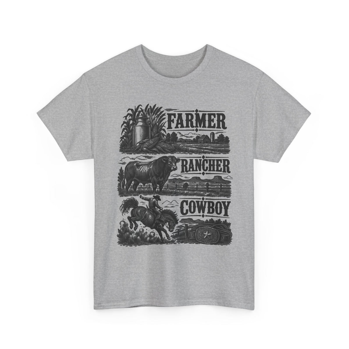 Farmer Rancher Cowboy – Gildan 5000 T-Shirt | 306a