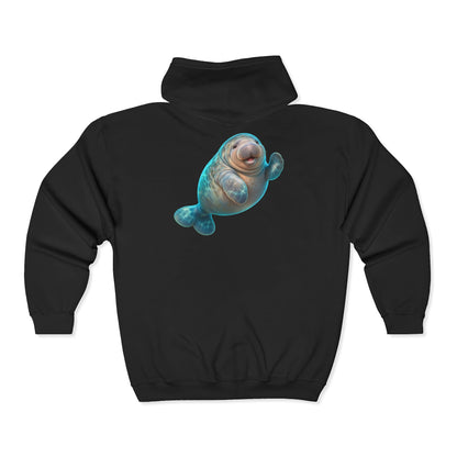 Friendly Flipper Manatee Zip-Up Hoodie