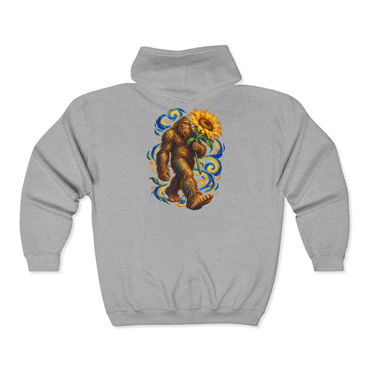 Bigfoot’s Sunflower Stroll Zip-Up Hoodie