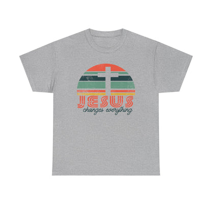 Jesus Changes Everything T-Shirt | Christian Cross Graphic Tee