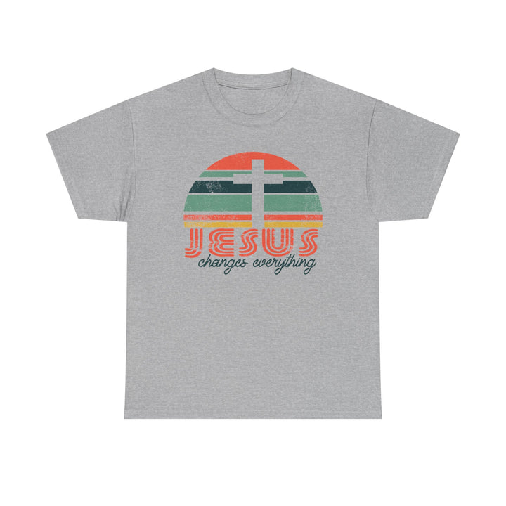 Jesus Changes Everything T-Shirt | Christian Cross Graphic Tee