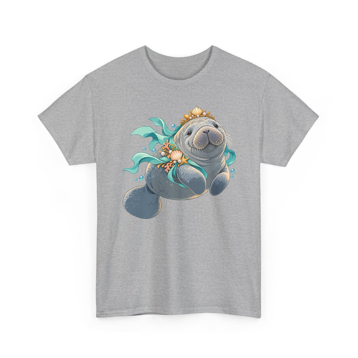 Chubby Mermaid Royalty Manatee T-Shirt