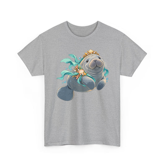 Chubby Mermaid Royalty Manatee T-Shirt