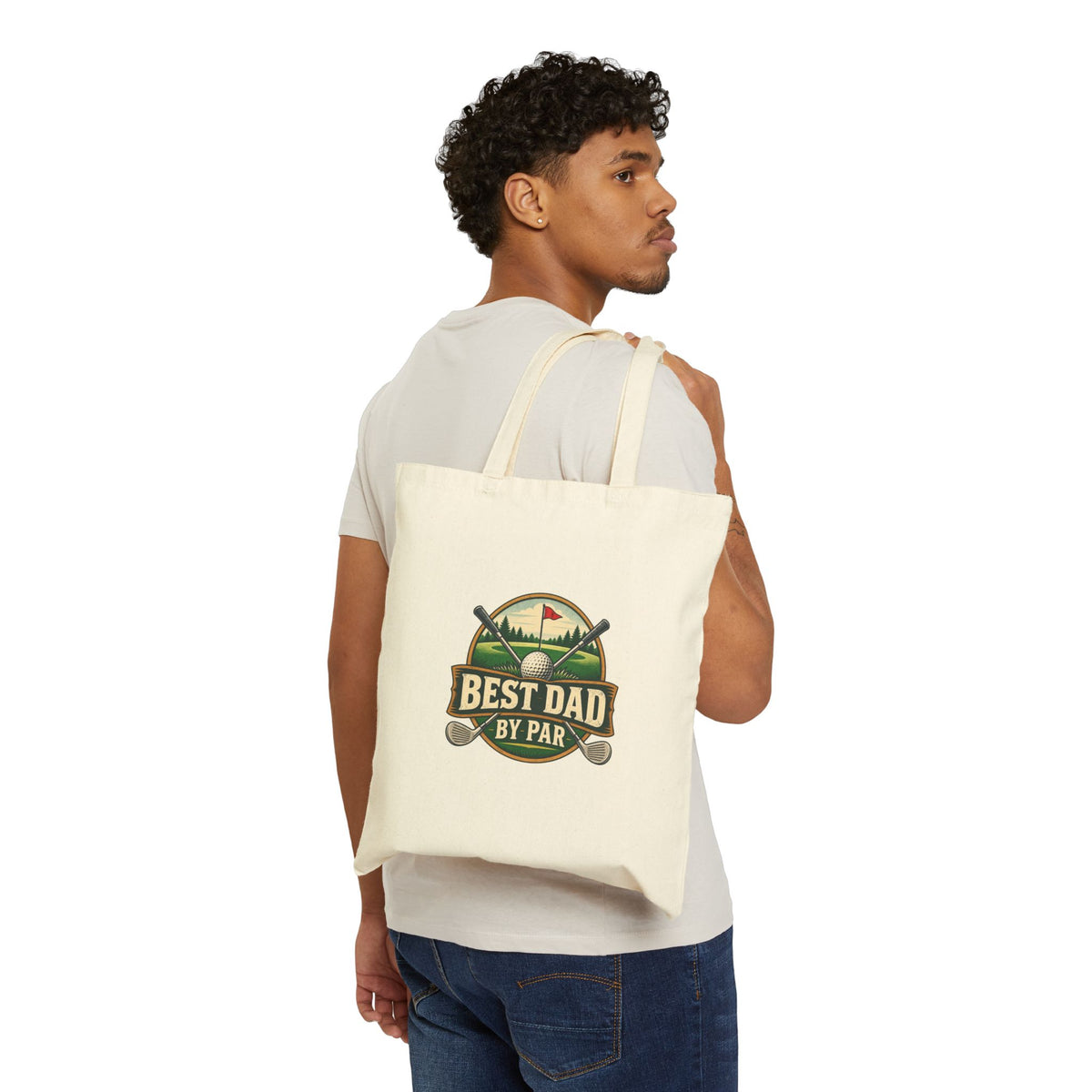 Best Dad by Par – Cotton Canvas Tote Bag | 042