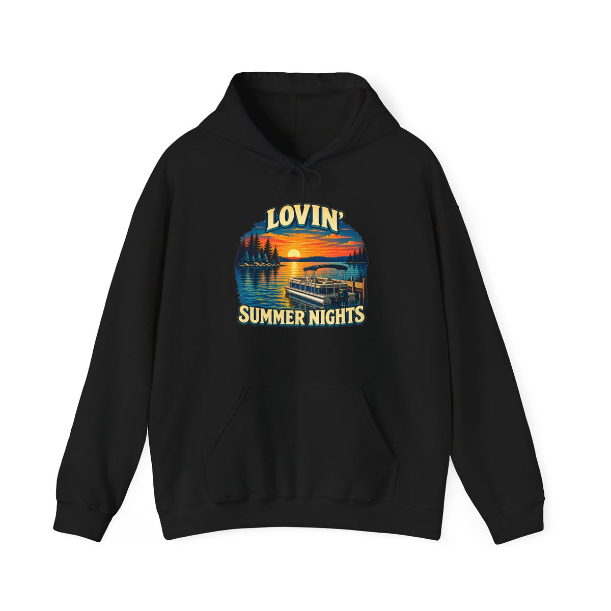 Lovin’ Summer Nights Pontoon – Gildan 18500 Hoodie | 004a-v2