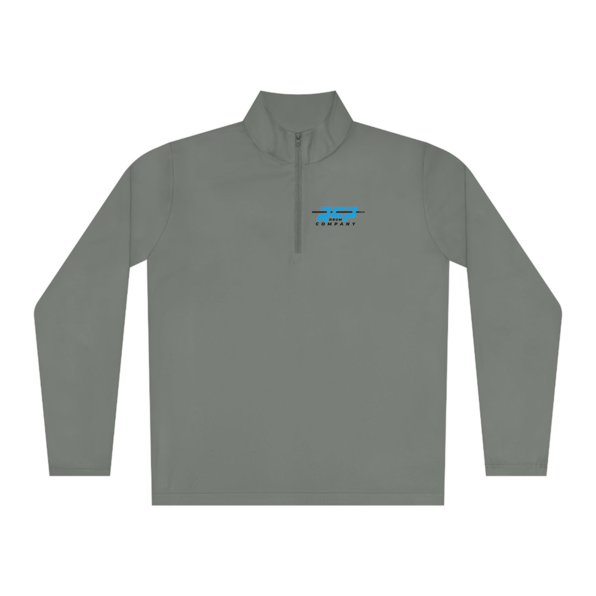RCP Drum Company Quarter-Zip Pullover | Blue Logo