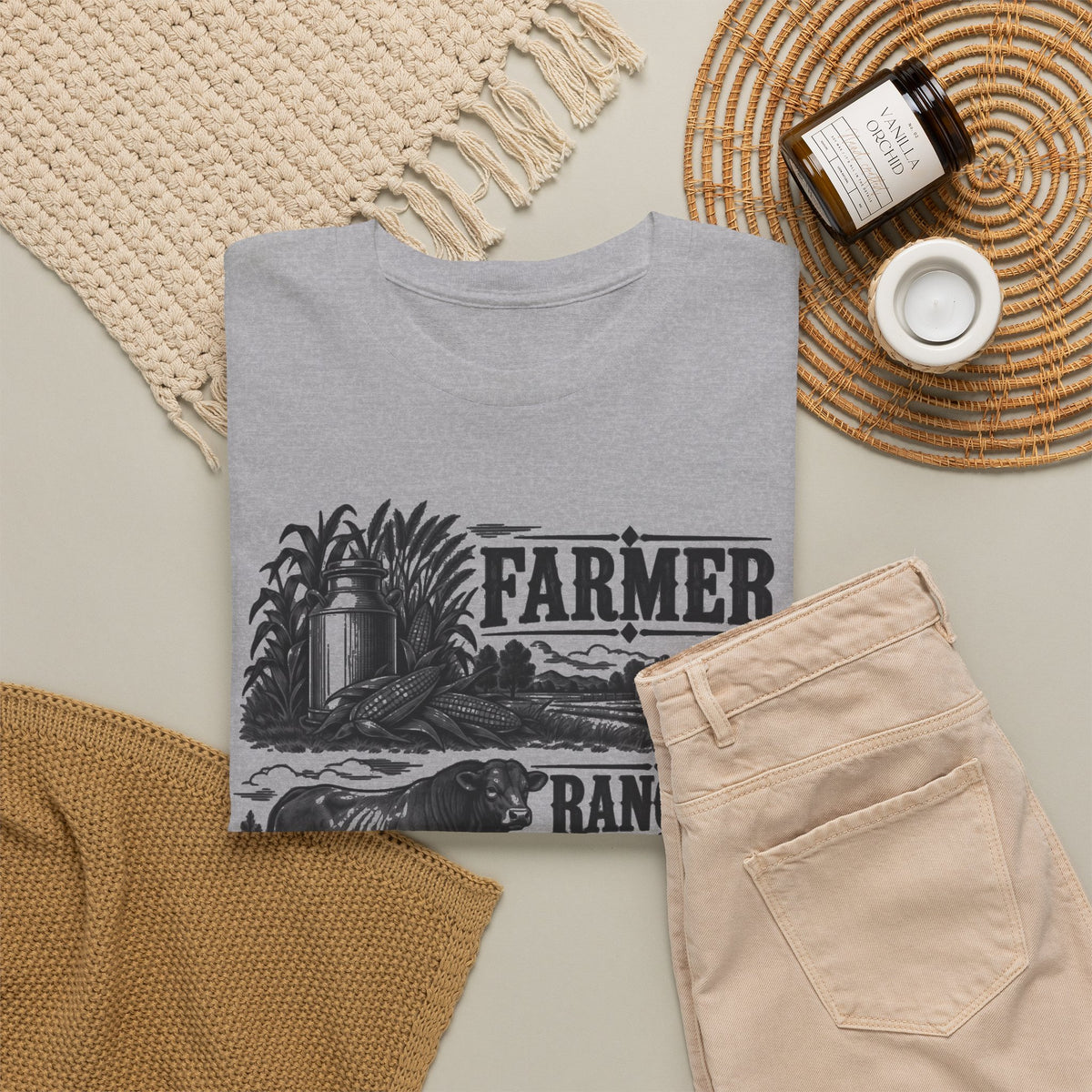 Farmer Rancher Cowboy – Gildan 5000 T-Shirt | 306a