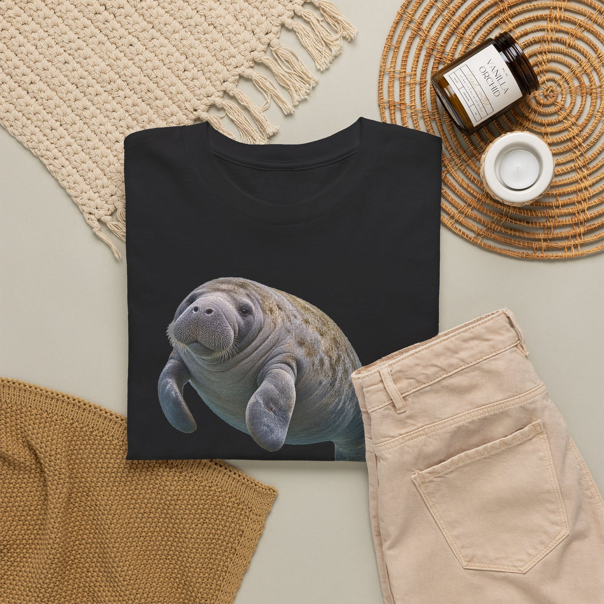 Gentle Giant Manatee Portrait T-Shirt