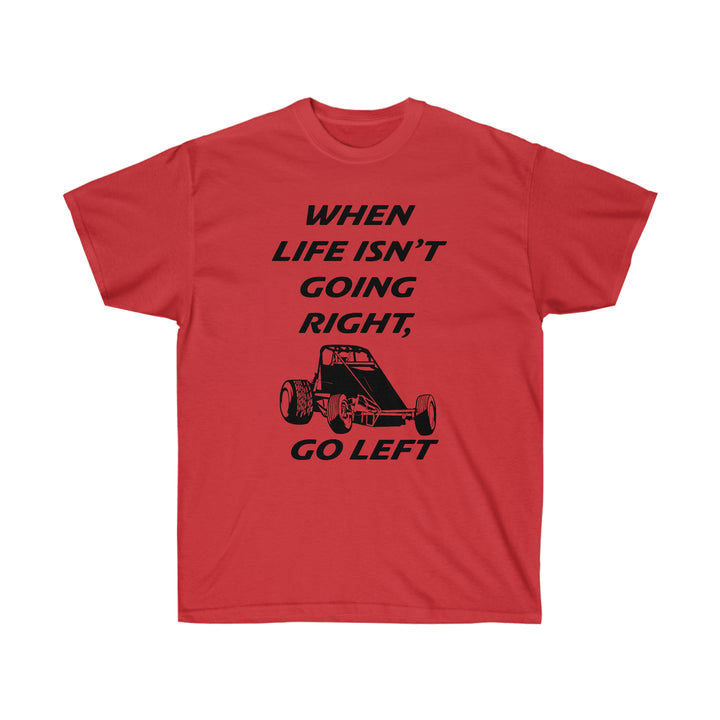 Go Left T-Shirt | Wingless Sprint Car