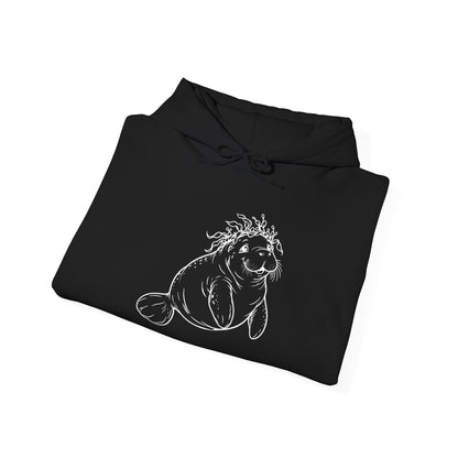 Kelp-crowned manatee Pullover Hoodie