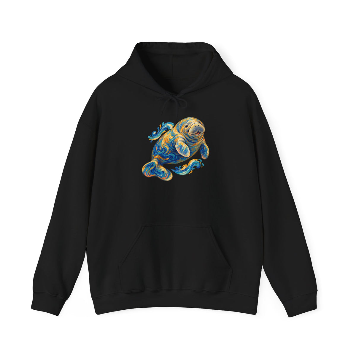 Golden Drift Manatee Pullover Hoodie