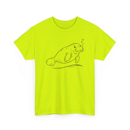 Chubby Mermaid Slow Tide Manatee T-Shirt
