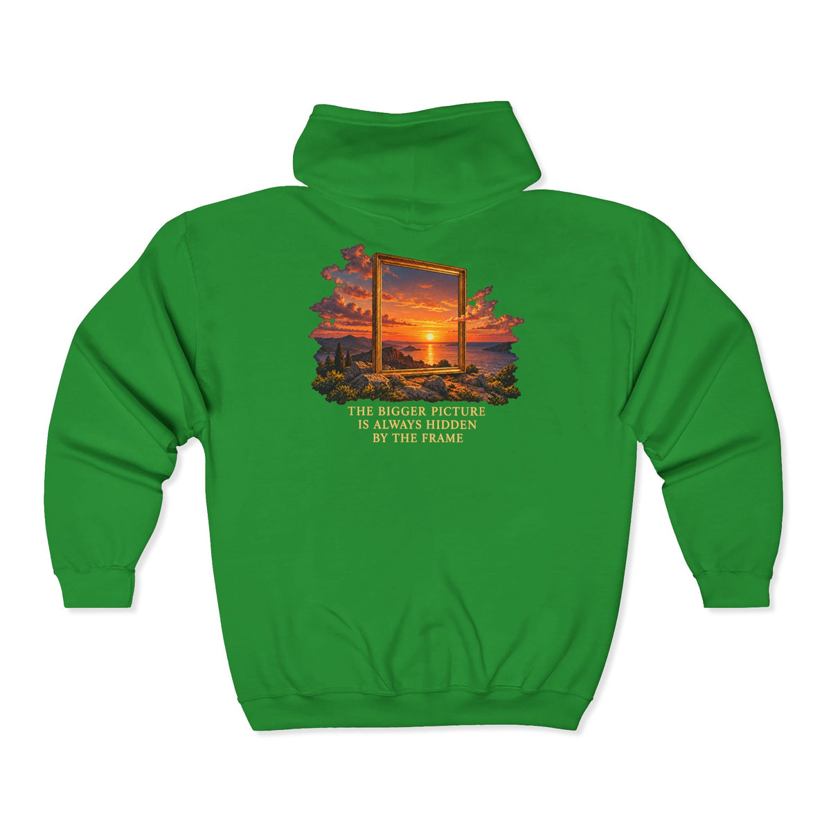 The Bigger Picture – Gildan 18600 Zip-Up Hoodie | 011