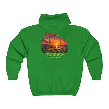 The Bigger Picture – Gildan 18600 Zip-Up Hoodie | 011