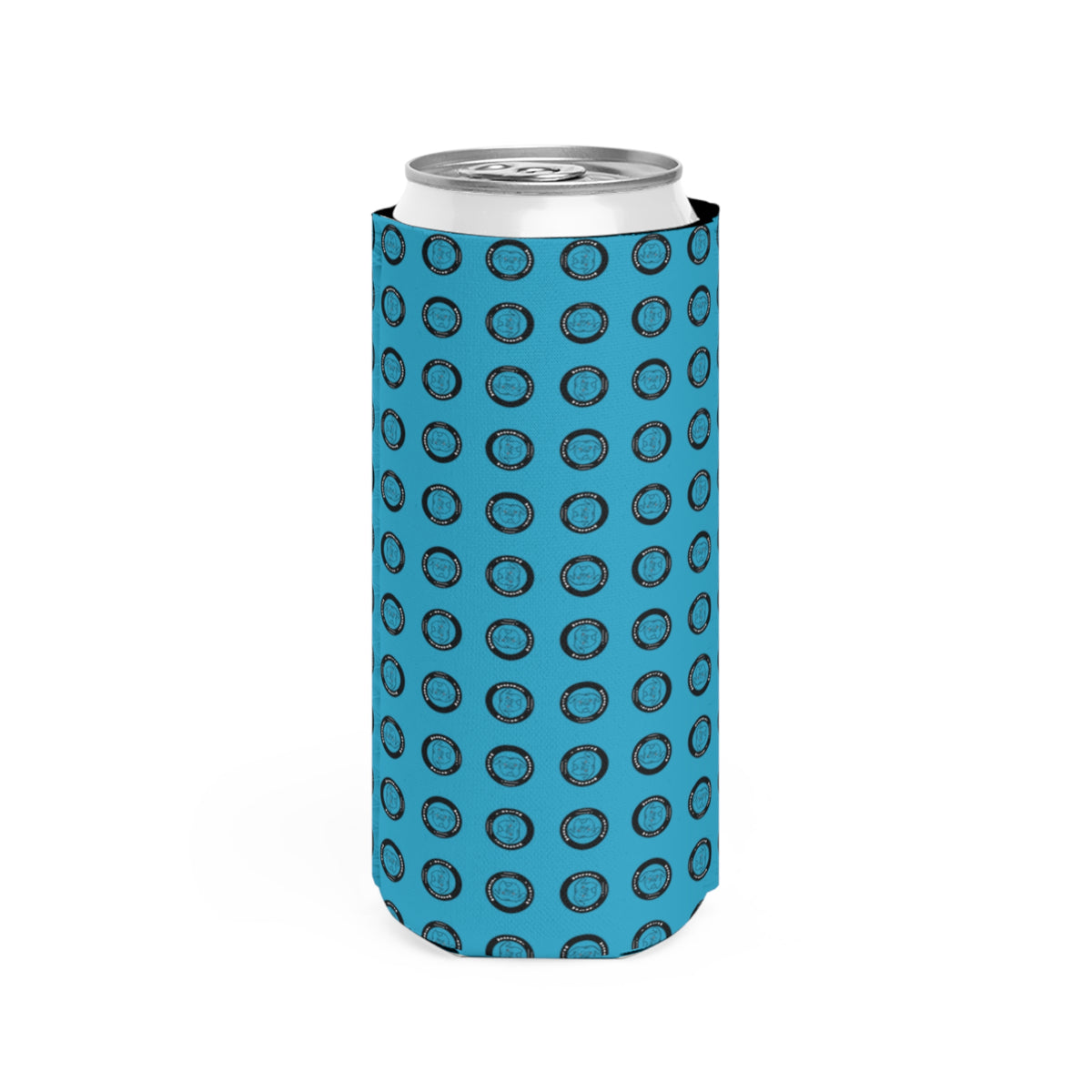 Walter Slim Can Cooler | Blue | 12 oz Fit