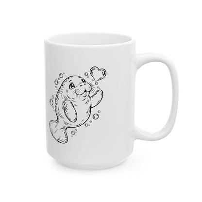 Chubby Manatee's Bubble Wish Mug