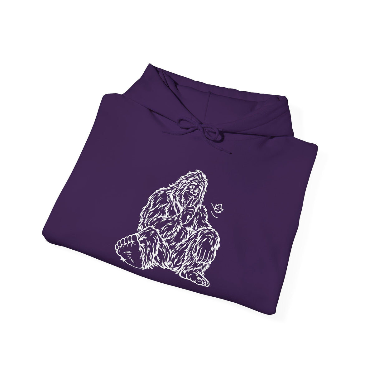 Shh, Friendly Bigfoot in the Forest Pullover Hoodie