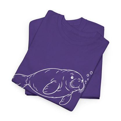 Chubby Mermaid Slow Tide Manatee T-Shirt