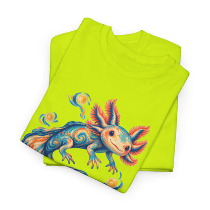 Starwater Axolotl in Turquoise and Coral T-Shirt