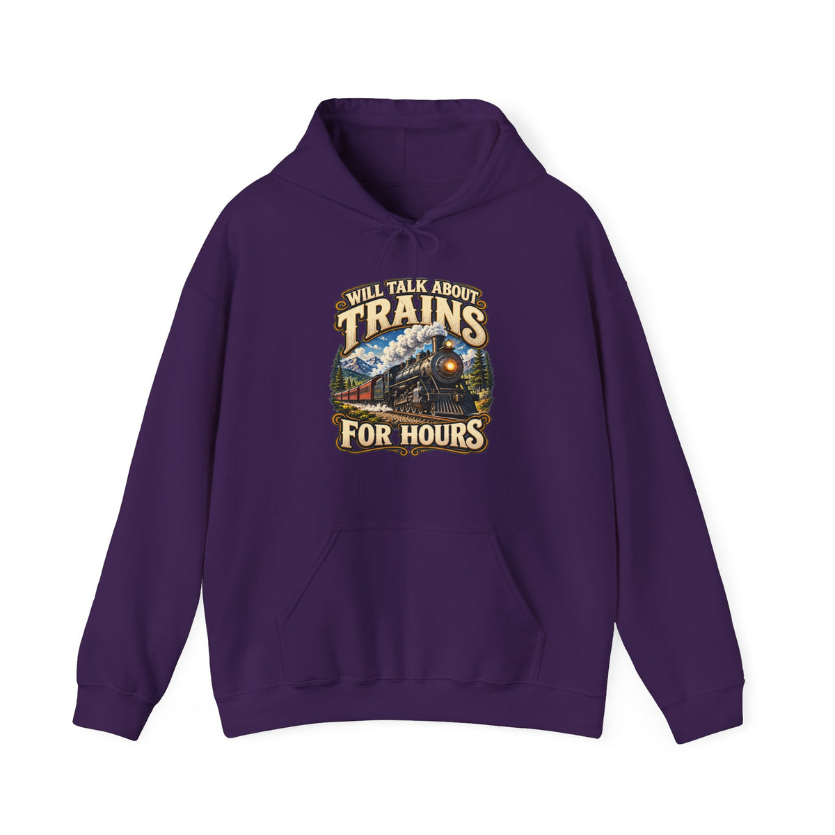 Will Talk About Trains – Gildan 18500 Hoodie | 018