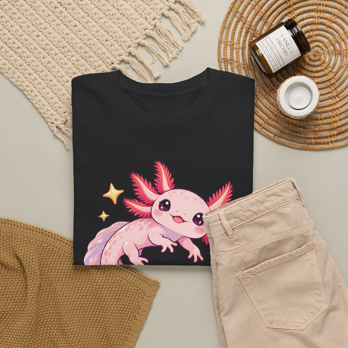 Axolotl Starry Swimmer T-Shirt