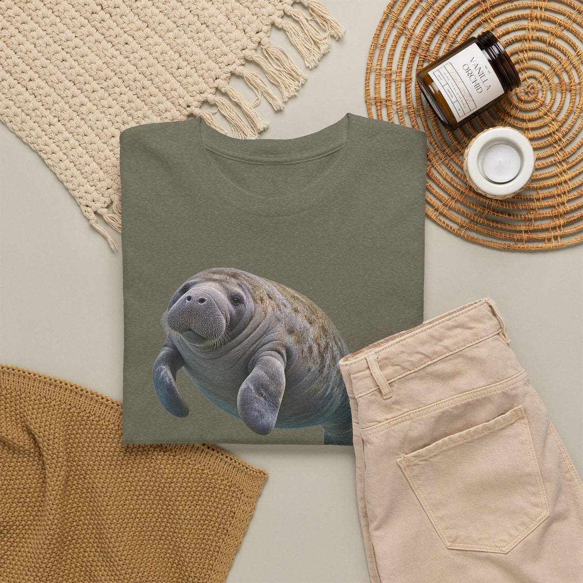 Gentle Giant Manatee Portrait T-Shirt