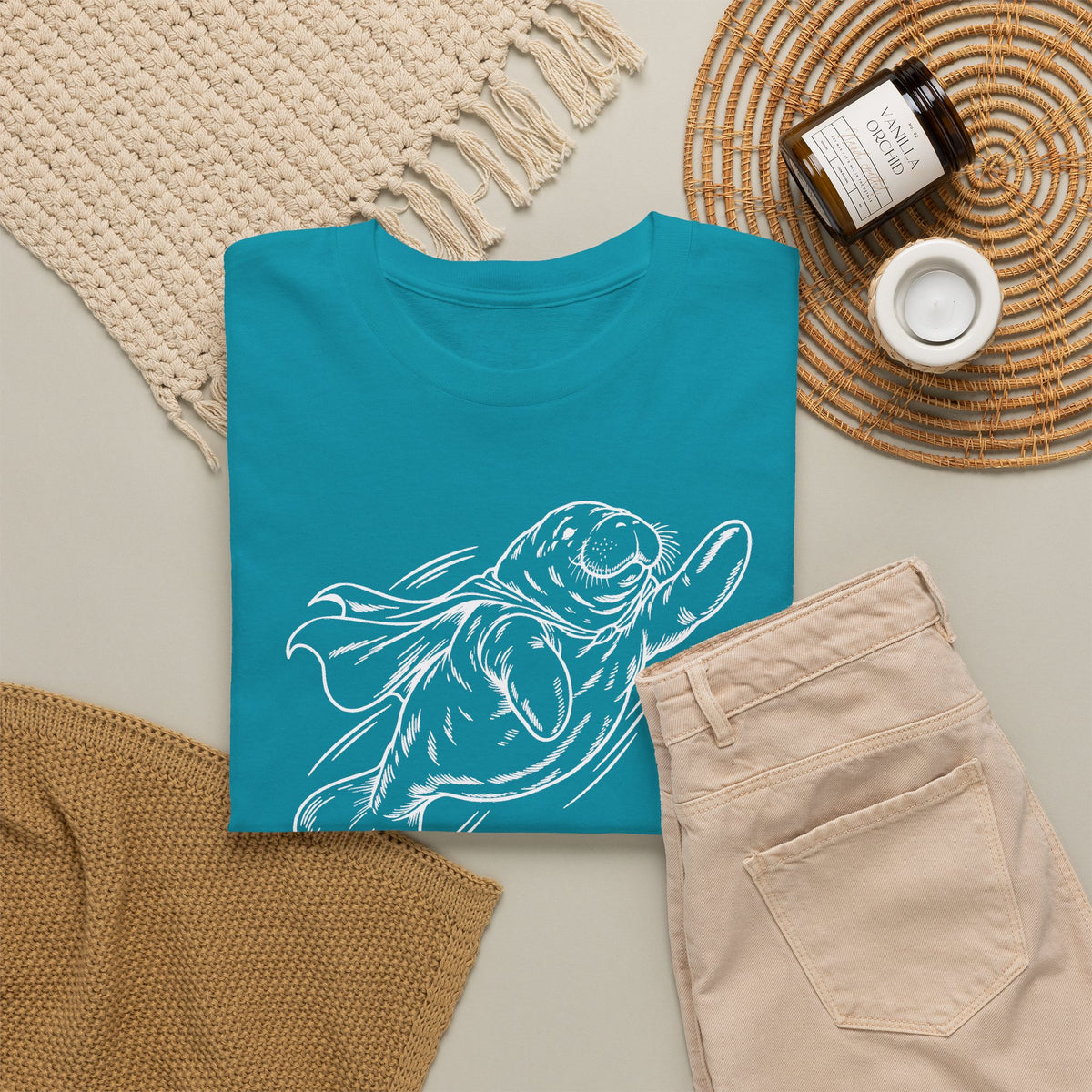 Chubby Manatee Takes Flight T-Shirt